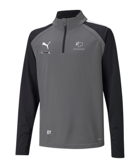 PUMA teamLIGA HalfZip Sweatshirt Kids Grau F13