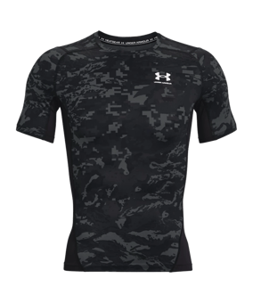 Under Armour HG Camo Compression T-Shirt F001 - schwarz