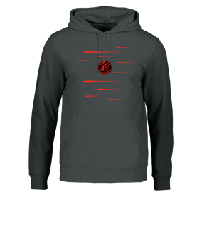 Merch Drummer 2.0 Hoody Dark Heather Grey | #lines