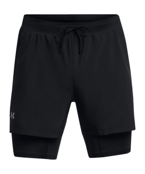 Under Armour Launch 5in 2-In-1 Short Schwarz F001 - schwarz