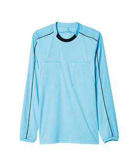 adidas Referee 16 Trikot langarm Hellblau Schwarz - blau
