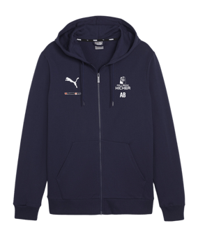 PUMA teamGOAL Casuals Kapuzenjacke Kids Blau F06
