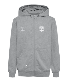 Hummel GO 2.0 Kapuzenjacke Kids Grau F2006