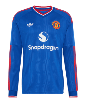 adidas Manchester United Trikot Langarm Away 2026/2027 Blau