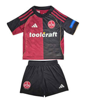 adidas 1. FC Nürnberg Trikot Set Heim 2025/2026 Kids Schwarz - schwarz