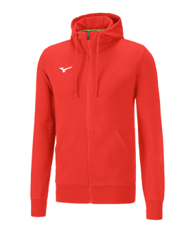 Mizuno Sweat FZ Hoody Kids Rot F62 - rot