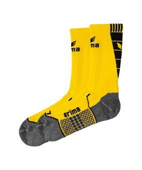 Erima Short Socks Trainingssocken Gelb Schwarz - gelb