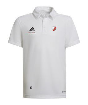 adidas Entrada 22 Poloshirt Kids Weiss