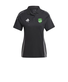 adidas Tiro 24 C Poloshirt Damen Schwarz Grau