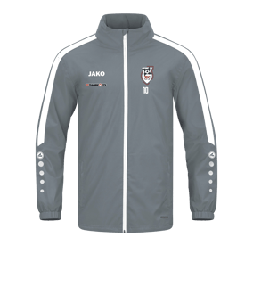JAKO Power Allwetterjacke Grau Weiss F840