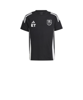 adidas Tiro 24 T-Shirt Kids Schwarz Weiss Baumwolle