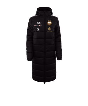 adidas Tiro 24 Long Coachjacke Schwarz Weiss