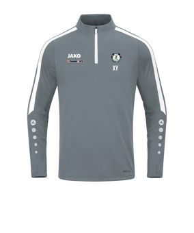 JAKO Power Sweatshirt Grau Weiss F840
