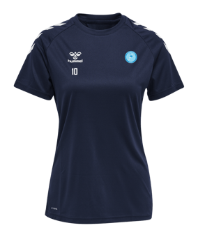 Hummel hmlCORE XK Poly T-Shirt Damen Blau F7026