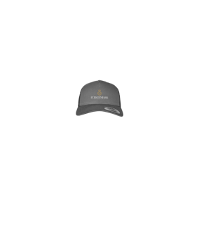 Merch 5 Panel Retro Trucker Cap Charcoal | #logo