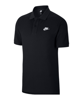 Nike Team Cotton Poloshirt Schwarz F010 - schwarz