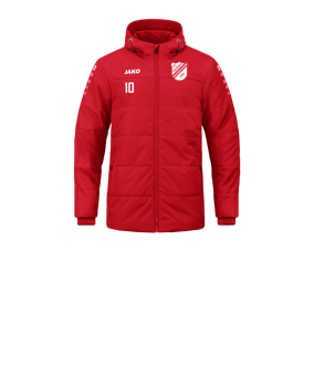 JAKO Team Coach Kapuzenjacke Kids Rot F100