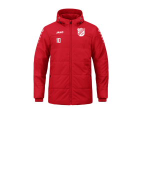 JAKO Team Coach Kapuzenjacke Kids Rot F100