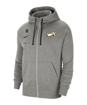 Nike Park 20 Fleece Kapuzenjacke Grau Schwarz F063