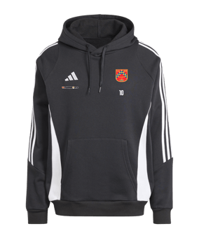 adidas Tiro 24 Hoody Schwarz Weiss
