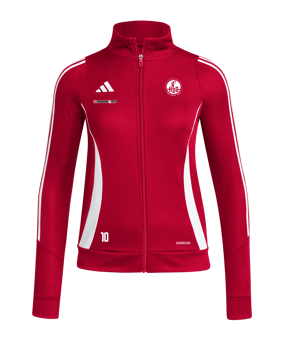 adidas Tiro 24 Trainingsjacke Damen Rot Weiss