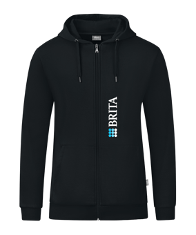 JAKO Organic Kapuzenjacke Schwarz F800