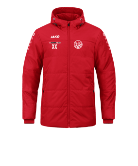 JAKO Team Coach Kapuzenjacke Rot F100