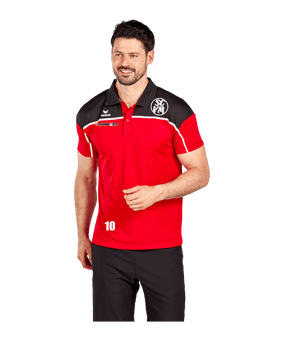 Erima Change by Poloshirt Rot Schwarz 