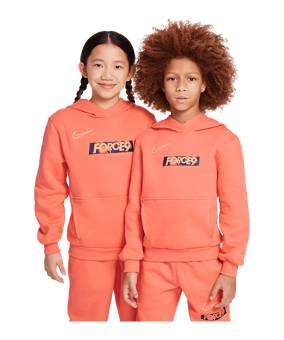 Nike Club Fleece Erling Haaland Hoody Kids Rot F643 - rot