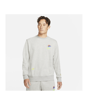 Nike Essential French Terry Crew Sweatshirt F063 - grau