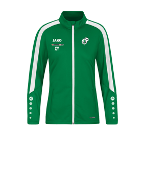 JAKO Power Polyesterjacke Damen Grün Weiss F200