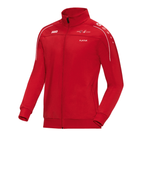 JAKO Classico Polyesterjacke Rot Weiss F01