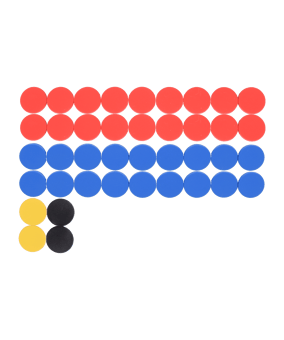 Cawila Premium Magnet Set 20mm Rot Blau - rot