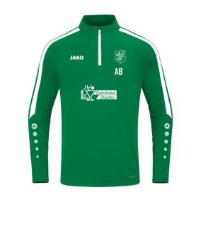 JAKO Power Sweatshirt Grün Weiss F200