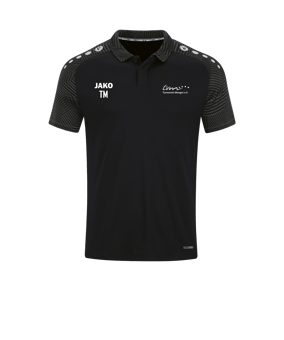 JAKO Performance Polo Kids Schwarz Grau F804