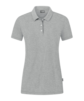 JAKO Organic Stretch Polo Shirt Damen Grau F520 - grau