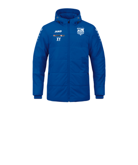 JAKO Team Coach Kapuzenjacke Kids Blau F400 