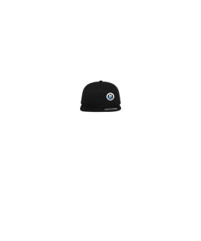 Merch 5 Panel Classic Snapback Cap Black Black
