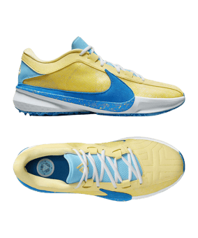 Nike Freak 5 Gelb Blau Weiss F700 - gelb
