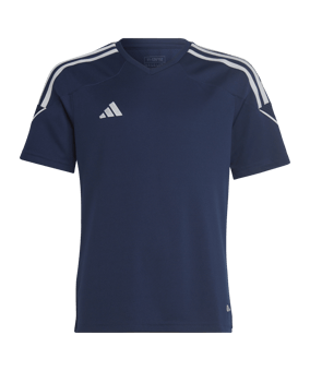 adidas Tiro 23 Trikot Kids Dunkelblau Weiss - blau