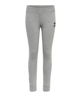 Hummel Move Grid Cotton Leggings Kids Grau F2006 - grau