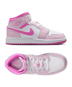 Jordan Air 1 Mid Bambini Rosa C601 - rosa