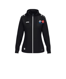 JAKO One Kapuzenjacke Damen Schwarz F800