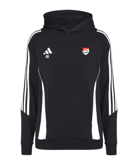 adidas Tiro 24 Hoody Kids Schwarz Weiss