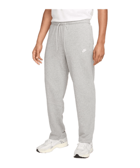 Nike Club French Terry Open-Hem Jogginghose Grau F063 - grau