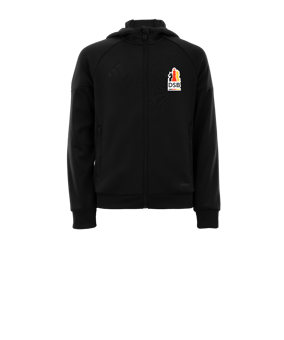 adidas Tiro 25 Travel Kapuzenjacke Kids Schwarz