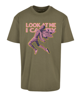 Mister Tee Look Oversized T-Shirt Grün - gruen