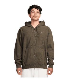 Nike Solo Swoosh Hoody Braun F212 - braun