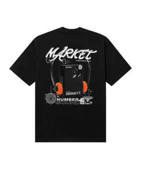 Market Audioman T-Shirt Schwarz - schwarz