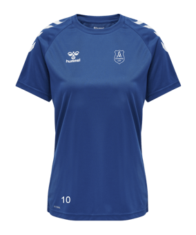 Hummel hmlCORE XK Poly T-Shirt Damen Blau F7045